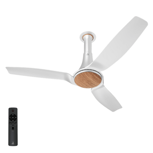 nex Dryft A90 5 Star 1200mm 3 Blade BLDC Motor Ceiling Fan with Remote (Dust Resistant, Classic White)_1
