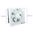 atomberg Efficio 8 Inch 200mm Exhaust Fan with BLDC Motor (Silent Operation, White)_2