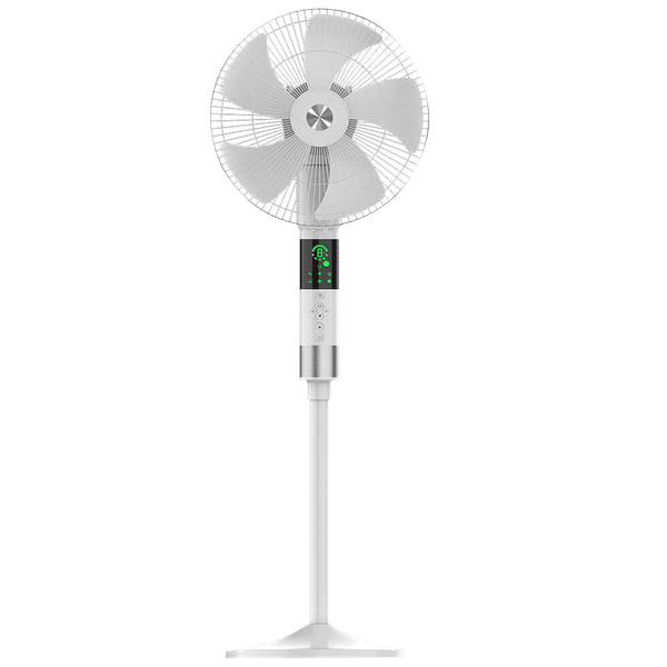 GM Maestro 400mm 3 Blade 360 Degree Oscillation Pedestal Fan with Remote (Rust Resistant, White)_1