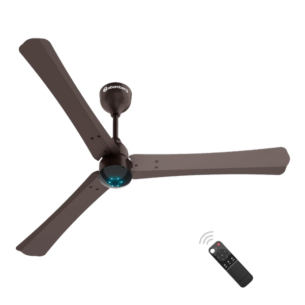 atomberg Renesa Plus 5 Star 1200mm 3 Blade BLDC Motor Ceiling Fan with Remote (LED Indicator, Earth Brown)_1
