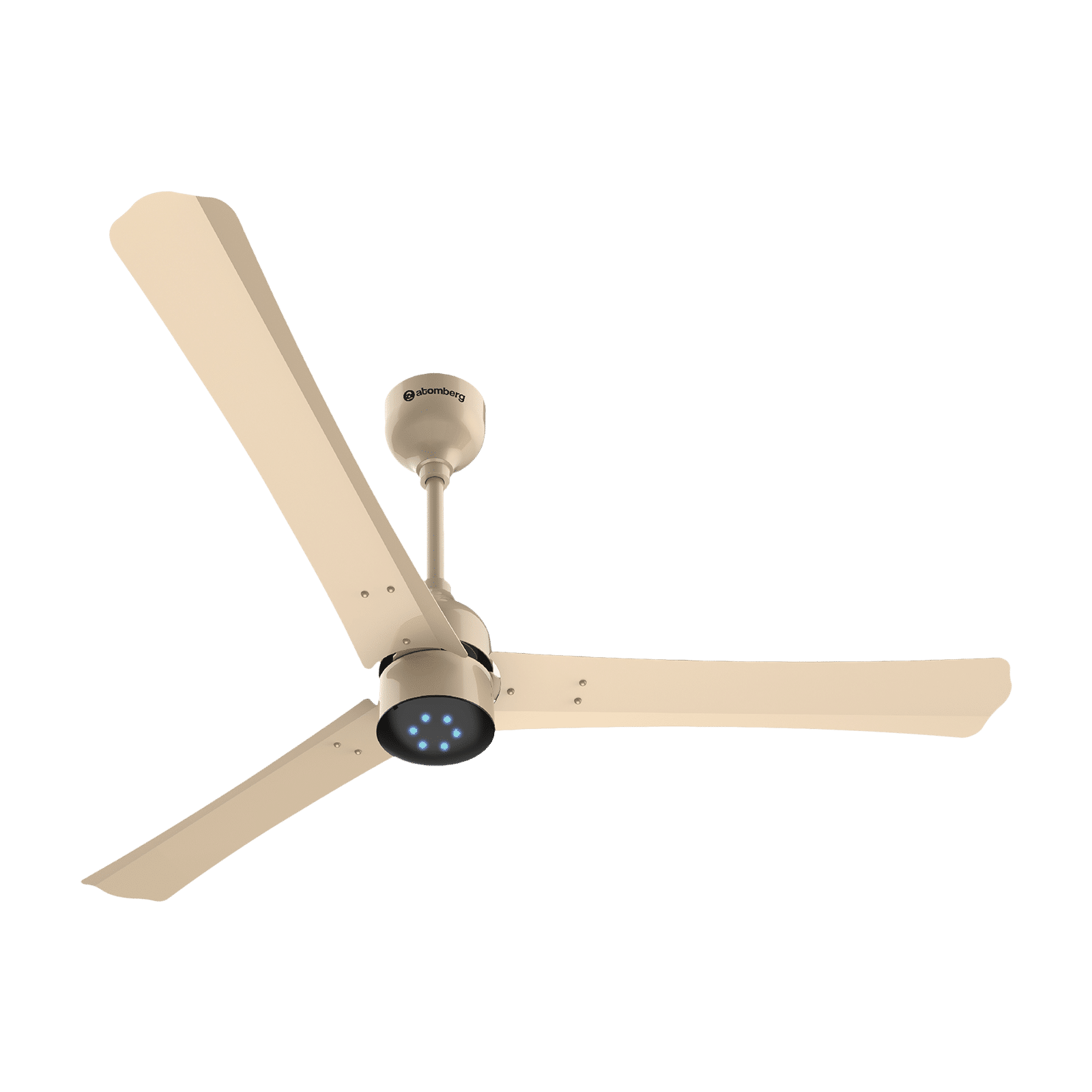 atomberg Renesa Plus 5 Star 1200mm 3 Blade BLDC Motor Ceiling Fan with Remote (LED Indicator, Metallic Gold)