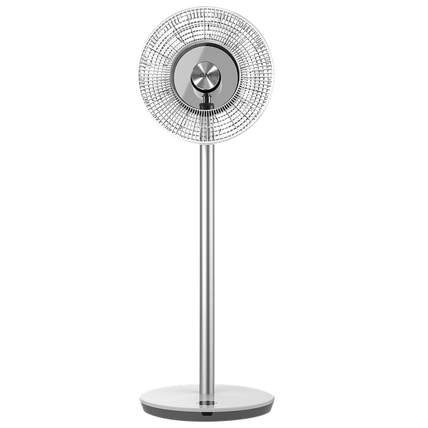 GM Zephyr 300mm 9 Blade BLDC Motor Pedestal Fan with Remote (Rust Resistant, White)_1