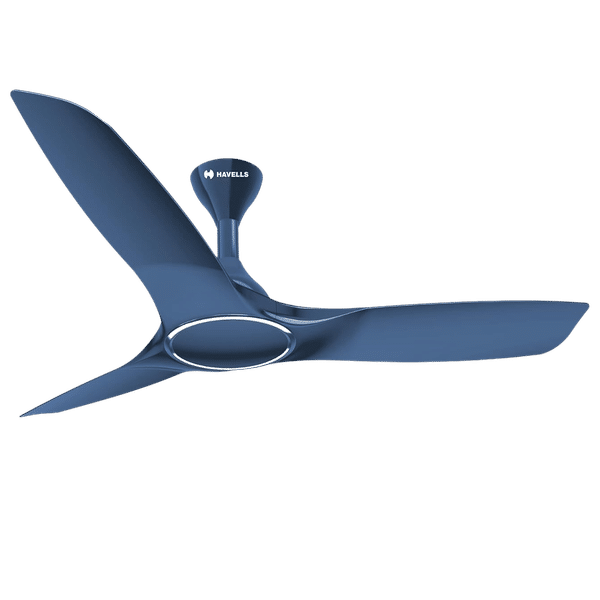 HAVELLS Stealth Air 5 Star 1200mm 3 Blade BLDC Motor Ceiling Fan with Remote (Inverter Technology, Indigo Blue)_1