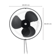 atomberg Renesa 5 Star 400mm 3 Blade BLDC Motor Wall Mounted Fans with Remote (Smooth Oscillation, Midnight Black)_2