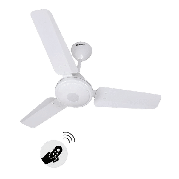 atomberg Efficio 5 Star 900mm 3 Blade BLDC Motor Ceiling Fan with Remote (LED Indicator, White)_1
