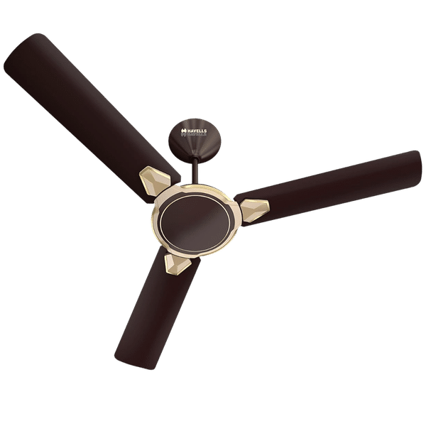 HAVELLS Equs 5 Star 1200mm 3 Blade BLDC Motor Ceiling Fan with Remote (Inverter Technology, Smoke Brown)_1