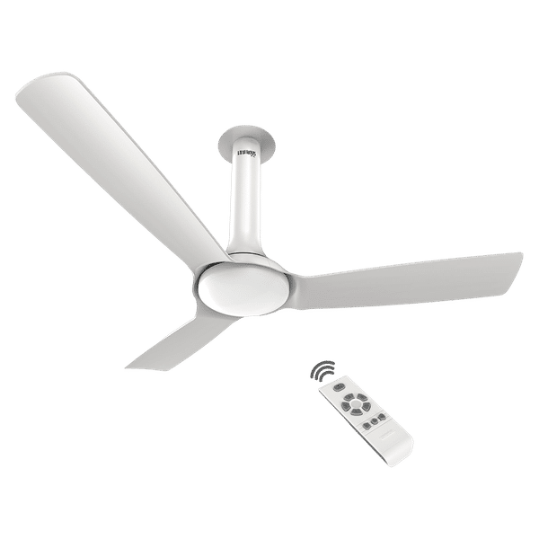 LUMINOUS New York Chelsea 5 Star 1200mm 3 Blade BLDC Motor Ceiling Fan with Remote (Energy Saving, Pristine White)_1