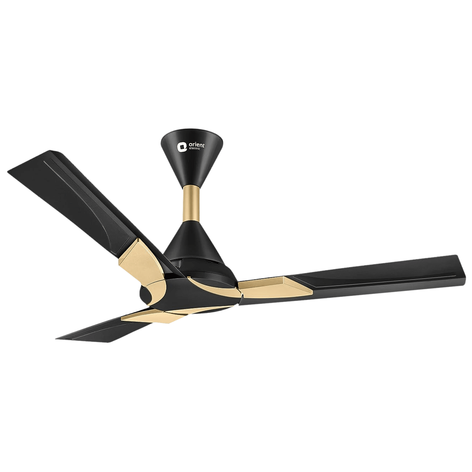 Orient Wendy 5 Star 1200mm 3 Blade High Speed Ceiling Fan (Rust Resistant, Black & Gold)