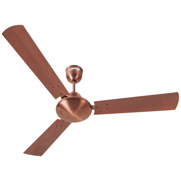 LUMINOUS Enchante 1200mm 3 Blade High Speed Ceiling Fan (Electroplated Finish, Antique Copper)_1