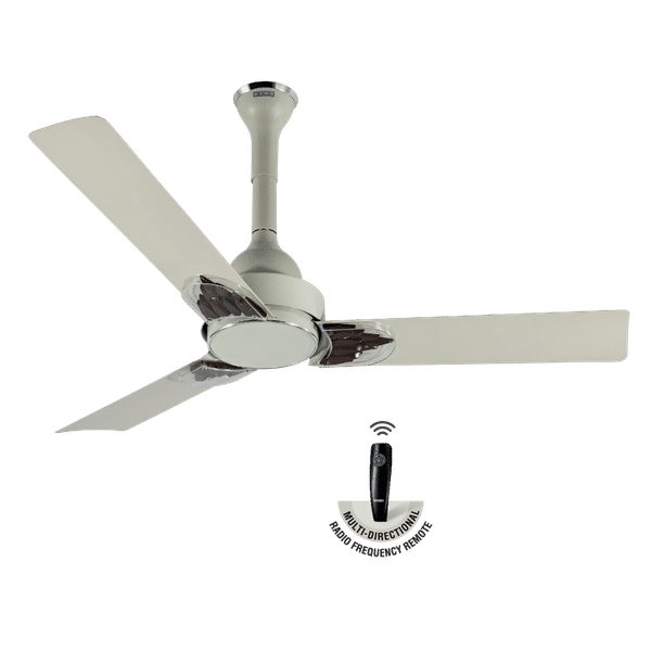 USHA Phi Beta 5 Star 1200mm 3 Blade BLDC Motor Ceiling Fan with Remote (Whisper Quiet Operation, Silk Grey)_1