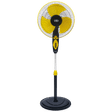 POLAR Conquest 1 Star 400mm 3 Blade Copper Motor Pedestal Fan (Auto Thermal Overload Protection, Yellow & Black)_1