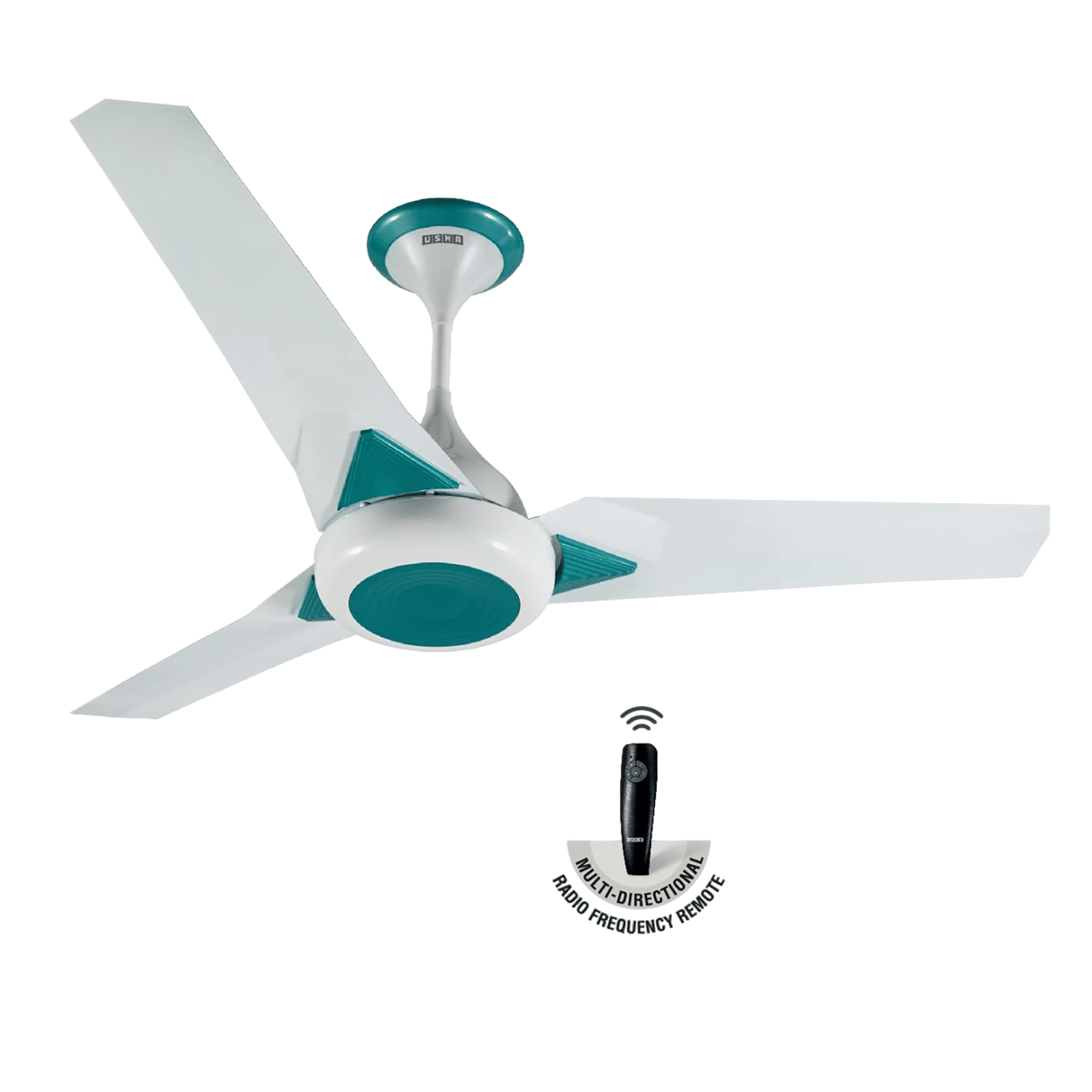 USHA Upsilon Plus 5 Star 1200mm 3 Blade BLDC Motor Ceiling Fan with Remote (Whisper Quiet Operation, White)