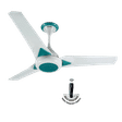 USHA Upsilon Plus 5 Star 1200mm 3 Blade BLDC Motor Ceiling Fan with Remote (Whisper Quiet Operation, White)_1