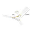 HAVELLS Enticer Art ES 2 Star 1200mm 3 Blade High Speed Ceiling Fan (Dust Resistant, Pearl White)_2
