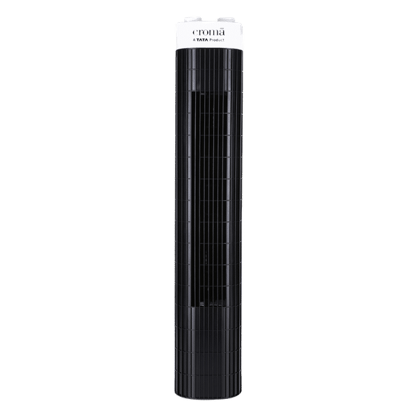 Croma Bladeless 540 m3/hr Air Delivery Tower Fan (Blade Free Design, White & Black)_1