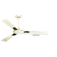 zunpulse Shimmer 1200mm 3 Blade High Grade Copper Ceiling Fan (Noiseless Operation, Ivory)_2