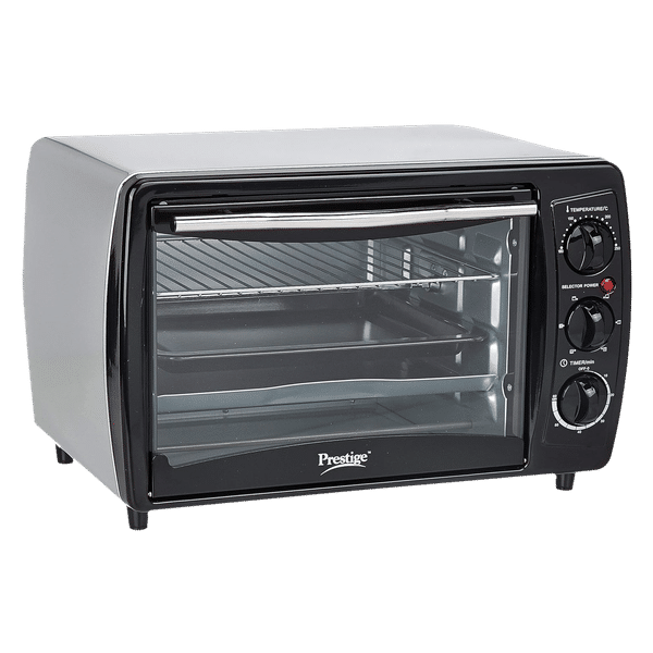 Prestige POTG 19 PCR 19L Oven Toaster Grill with Rotisserie Function (Black)_1