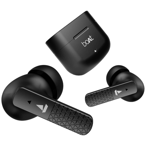 boAt Airdopes 91 TWS Earbuds with Environmental Noise Cancellation (IPX5 Water Resistant, ASAP Charge, Active Black)_1