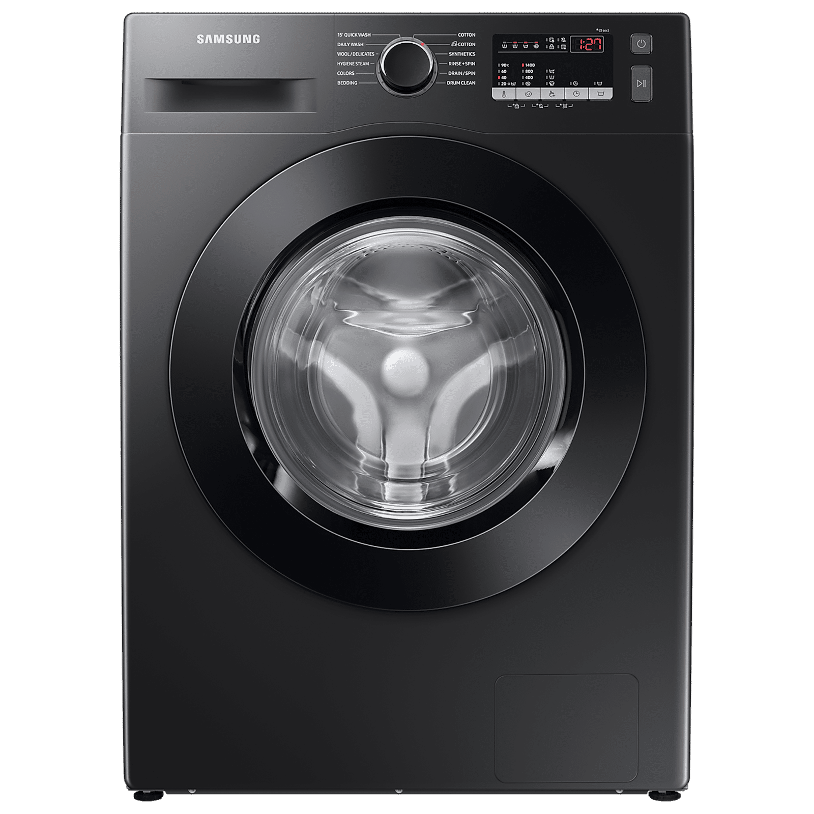 SAMSUNG 9 kg 5 Star Inverter Fully Automatic Front Load Washing Machine (WW90T4040CB1, Digital Inverter Motor, Black)