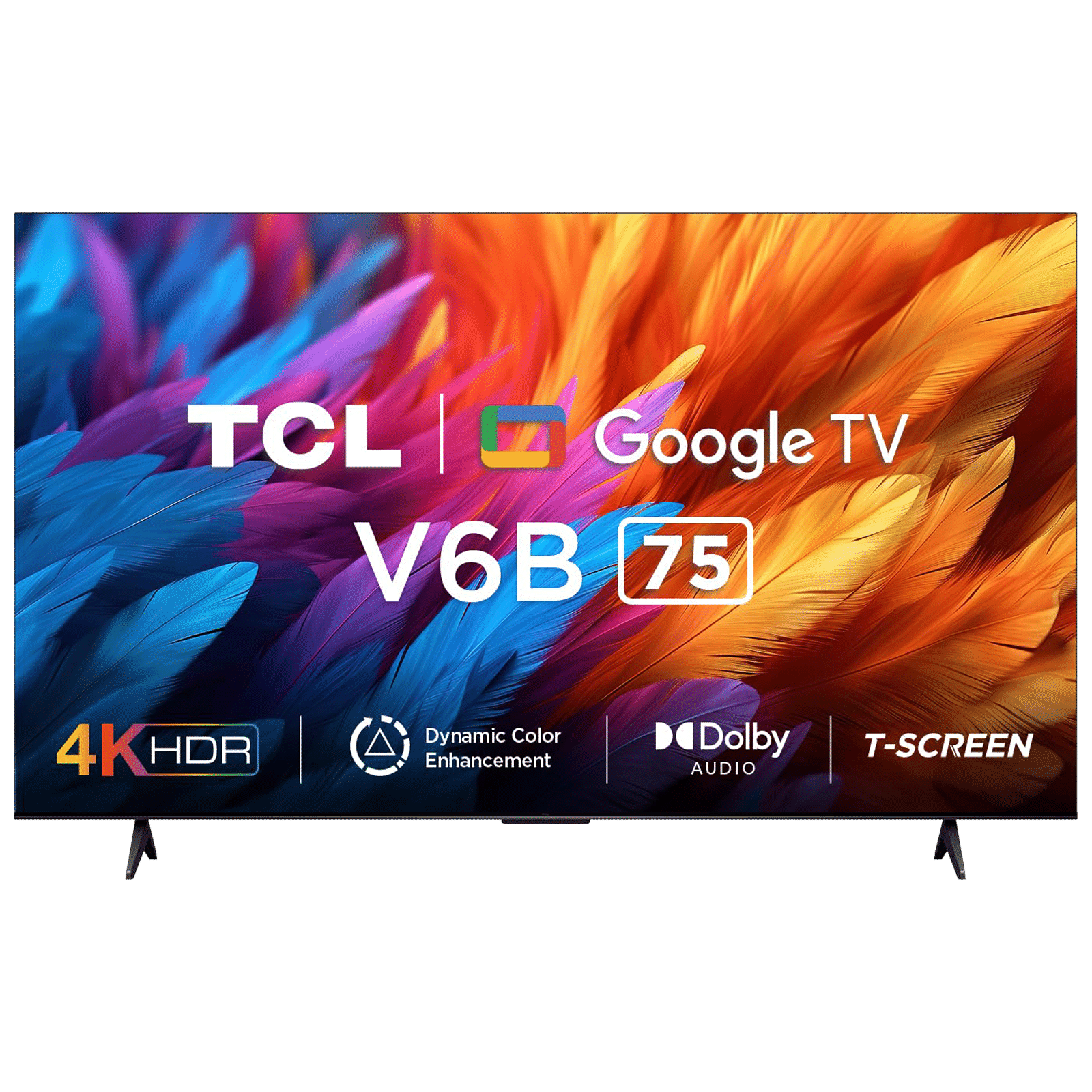 TCL V6B 189 cm (75 inch) 4K Ultra HD LED Google TV with Dolby Audio( 2024 Model)