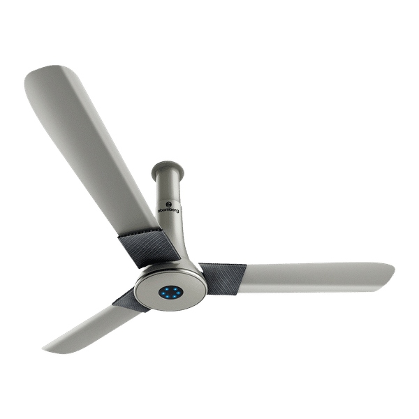 atomberg Studio+ 5 Star 1200mm 3 Blade BLDC Motor Ceiling Fan with Remote (LED Indicator, Sand Grey)_1