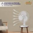 USHA Maxx Air Ultra 400mm 3 Blade Thermal Overload Protector Table Fan (Jerk Free Oscillation, White)_3