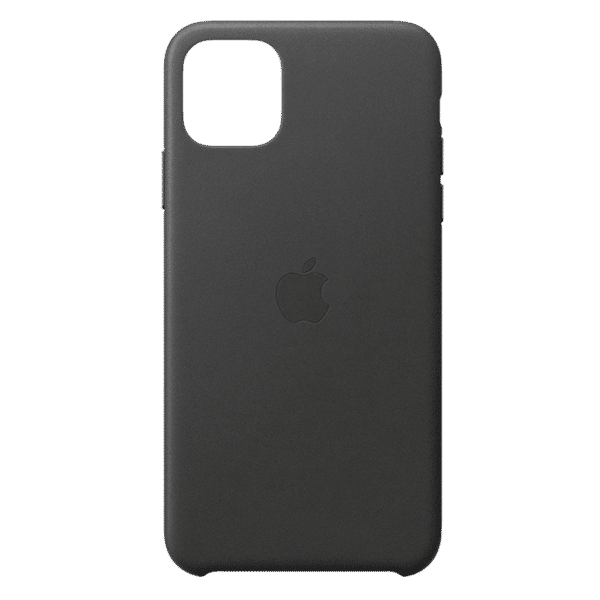 Apple MX0E2ZM/A Leather Back Cover for iPhone 11 Pro Max (Microfiber Lining, Black)_1
