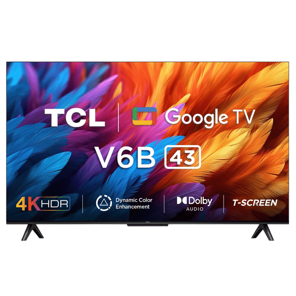 TCL V6B 109 cm (43 inch) 4K Ultra HD LED Google TV with Dolby Audio( 2024 Model)_1