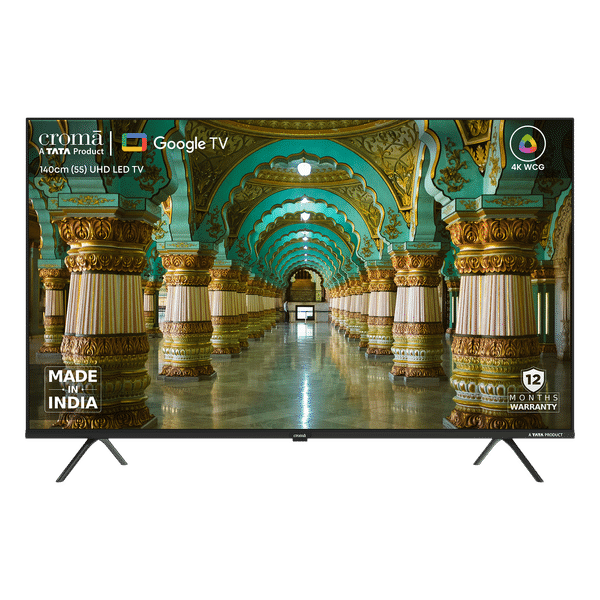 Croma 55UGD307601 140 cm (55 inch) LED 4K Ultra HD Google TV with Dolby Vision_1