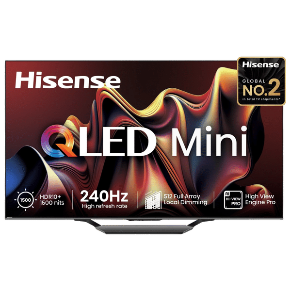Hisense U7N 165 cm (65 inch) Mini QLED 4K Ultra HD VIDAA TV with Dolby Vision and Dolby Atmos (2024 model)_1