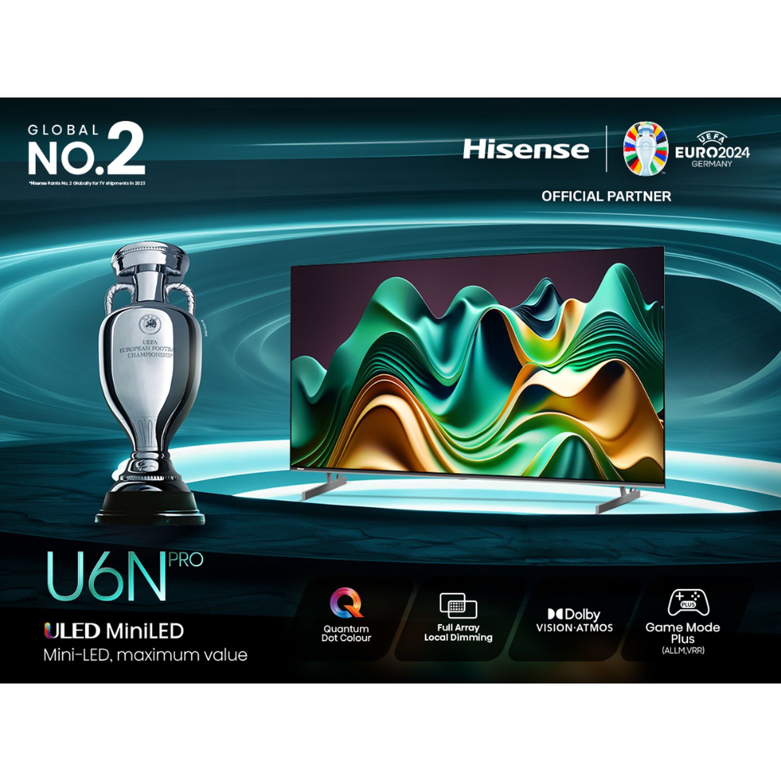 Buy Hisense U6N Pro 165 cm (65 inch) 4K Ultra HD Mini LED VIDAA TV with ...