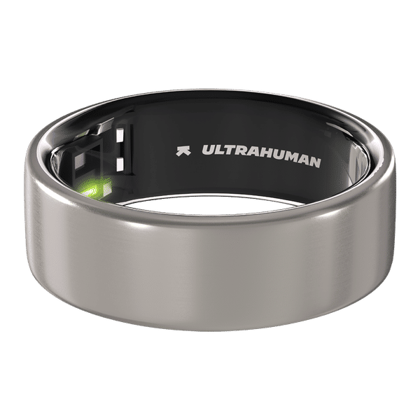 Ultrahuman Ring Air Smart Ring with Activity Tracker (Size 12, Upto 100 Meter Water Resistant, Raw Titanium)_1