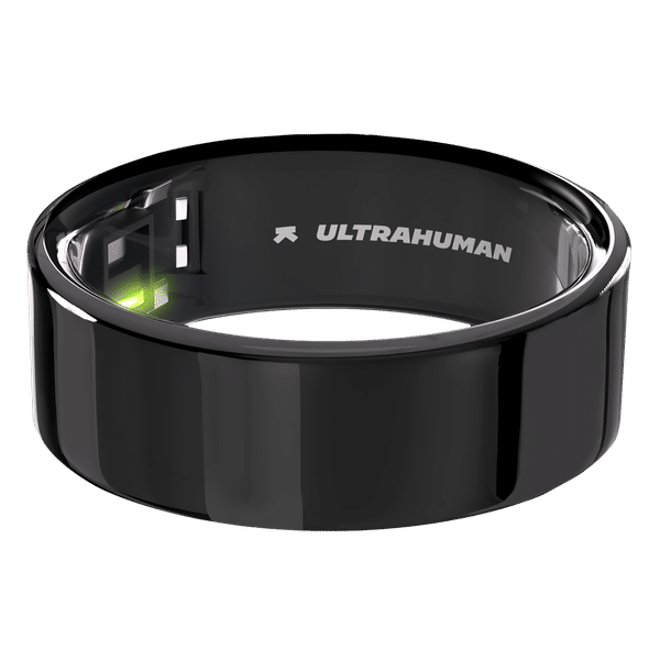 Ultrahuman Ring Air Smart Ring with Activity Tracker (Size 8, Upto 100 Meter Water Resistant, Aster Black)_1
