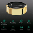 Ultrahuman Ring Air Smart Ring with Activity Tracker (Size 14, Upto 100 Meter Water Resistant, Bionic Gold)_2