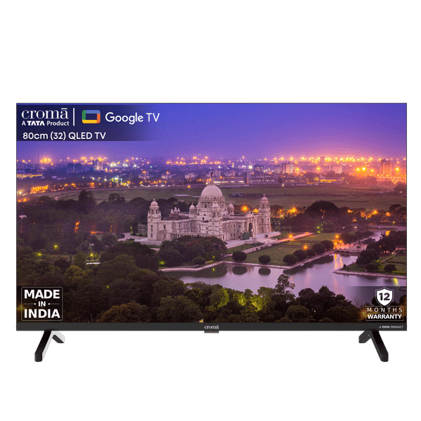 Croma CREL032HGC024603 80 cm (32 inch) HD Ready QLED Smart Google TV with Dolby Audio (2024 model)_1