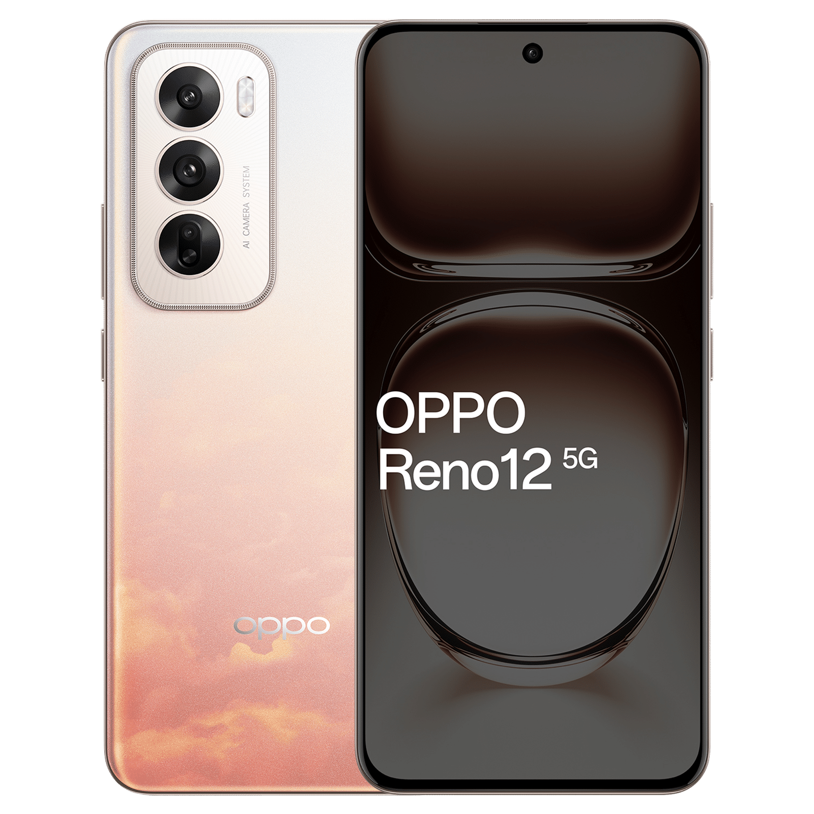 oppo Reno 12 5G (8GB RAM, 256GB, Sunset Pink)