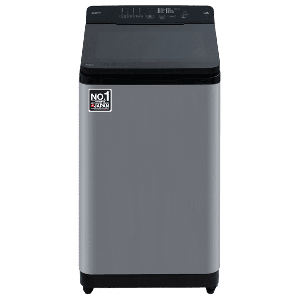 Panasonic 8 kg 5 Star Wi-Fi Fully Automatic Top Load Washing Machine (NA-F80X11CRB, Weather Alert & Recommendation, Charcoal Inox Grey)_1