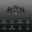Faber Ultima Plus HT783 CRS BR CI AI Toughened Glass Top 3 Burner Automatic Hob (Cast Iron Pan Support, Black)_3