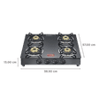 Prestige Marvel Plus Toughened Glass Top 4 Burner Manual Gas Stove (Ergonomic Knob, Black)_2