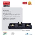 Prestige Edge Toughened Glass Top 3 Burner Manual Gas Stove (Ergonomic Knob, Black)_4