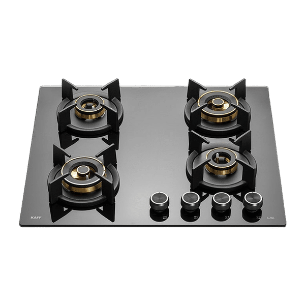 KAFF INF 604 Tempered Glass Top 4 Burner Automatic Electric Hob (Flame Failure Device, Black)_1