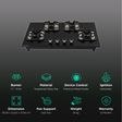 Faber Imperia Plus 784 BRB CI BK Toughened Glass Top 4 Burner Automatic Hob (High Quality Knob, Black)_3