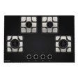 Faber Imperia Plus 784 BRB CI BK Toughened Glass Top 4 Burner Automatic Hob (High Quality Knob, Black)_4