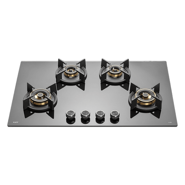 KAFF INF 804 Tempered Glass Top 4 Burner Automatic Electric Hob (Flame Failure Device, Black)_1