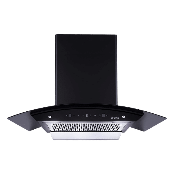 elica WDFL 906 HC MS NR 90cm 1200m3/hr Ducted Auto Clean Wall Mounted Chimney with Touch Control Panel (Black)_1