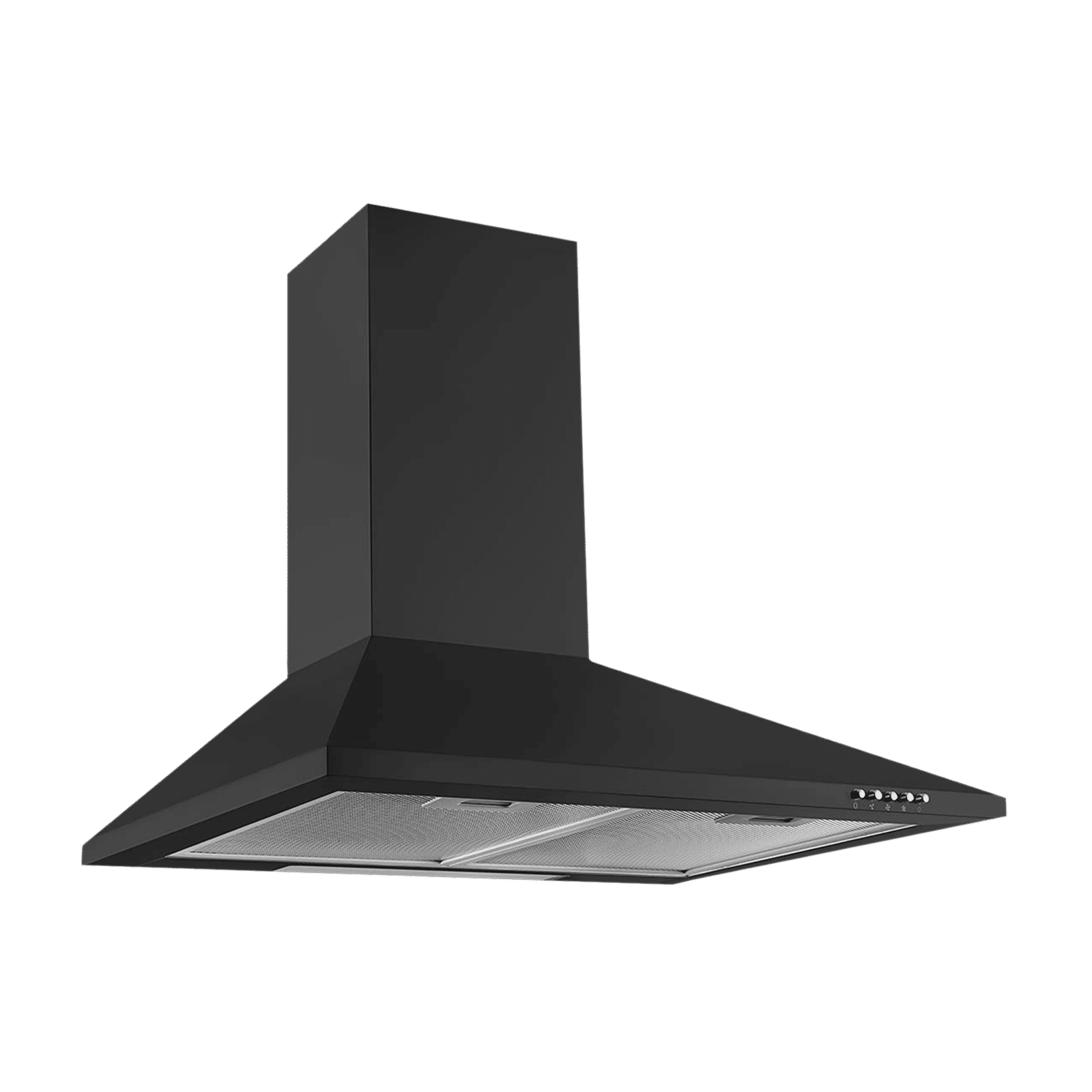 KAFF BASE LX BL 60cm 700m3/hr Ducted Wall Mounted Chimney with Soft Push Buttons (Black)