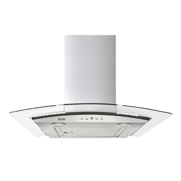 GLEN 6071 EX 60cm 1000m3/hr Ducted Wall Mounted Chimney with Push Button Control (Silver)_1