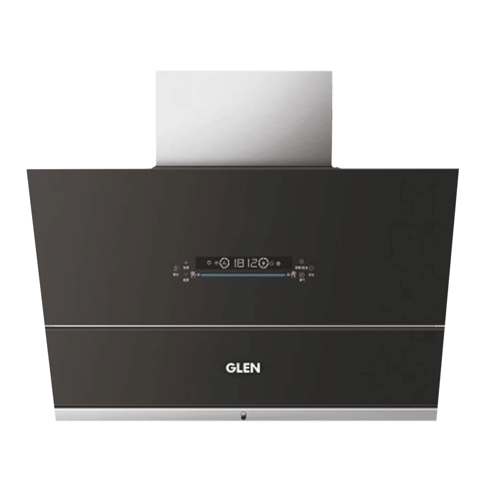 GLEN GL 6074 BL ACLN MS 75cm 1400m3/hr Ducted Auto Clean Wall Mounted Chimney with Touch Control Panel (Black)