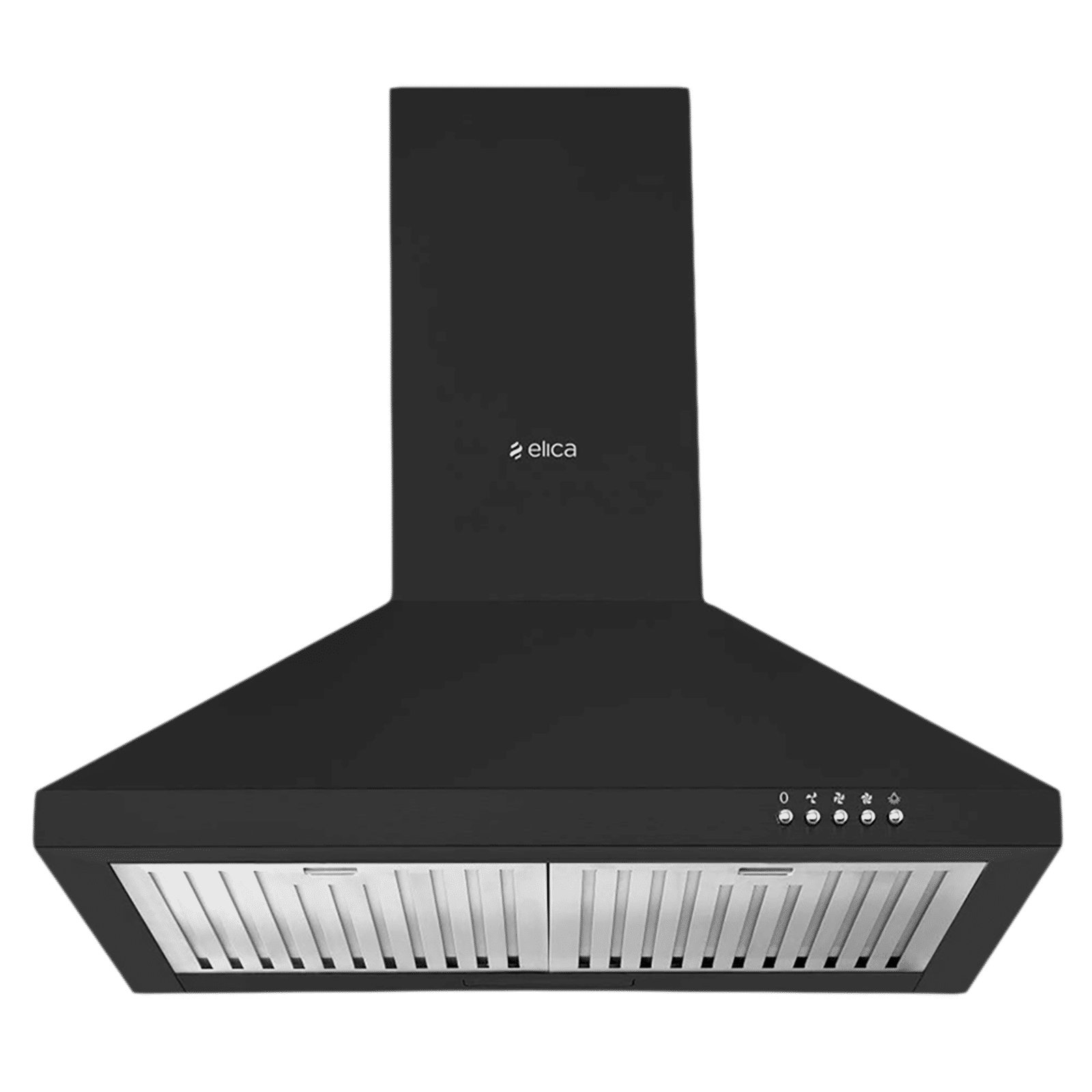 elica AH 260 BF NERO 60cm 1100m3/hr Ducted Wall Mounted Chimney with Push Button Control (Black)