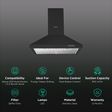 elica AH 260 BF NERO 60cm 1100m3/hr Ducted Wall Mounted Chimney with Push Button Control (Black)_3